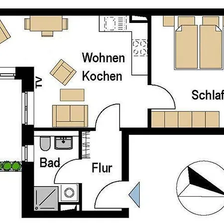 Apartment Villa-De-Meere-7 Nieblum